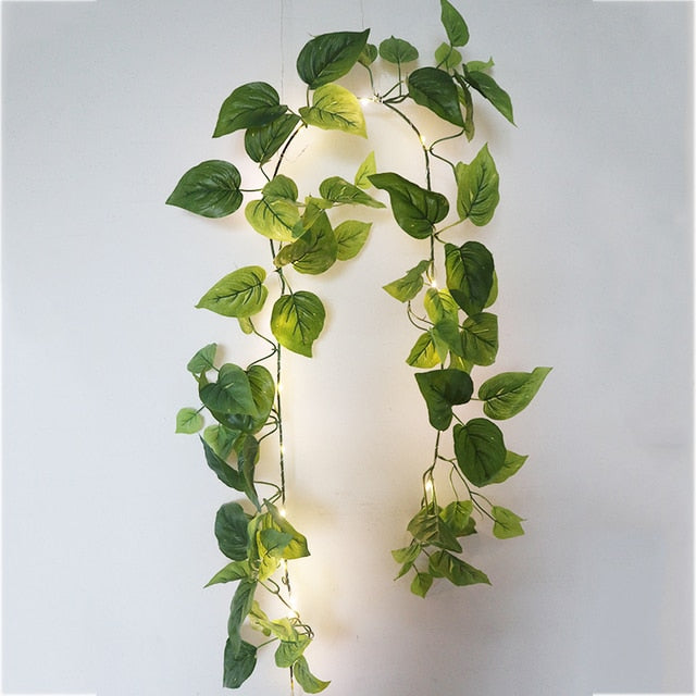 Ivy Eucalyptus Leaves Garland Led String Fairy Lights