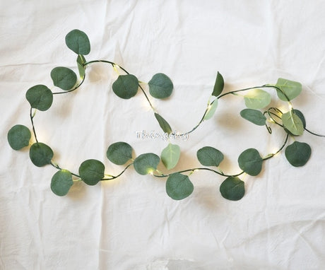 Ivy Eucalyptus Leaves Garland Led String Fairy Lights