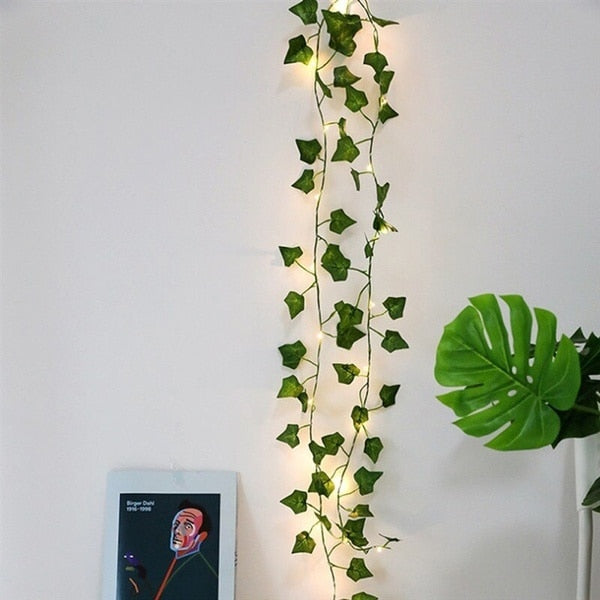 Ivy Eucalyptus Leaves Garland Led String Fairy Lights