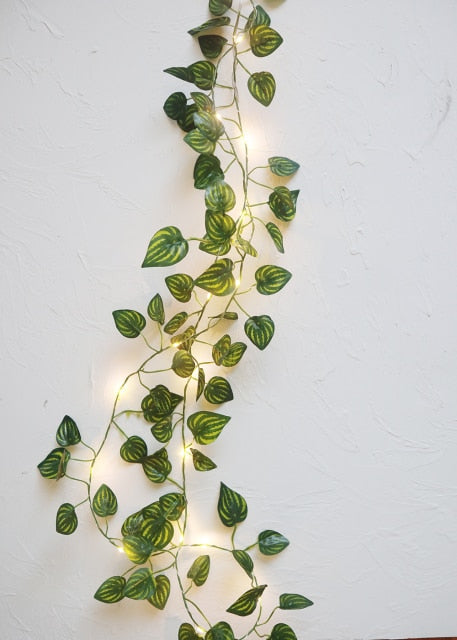 Ivy Eucalyptus Leaves Garland Led String Fairy Lights