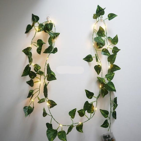 Ivy Eucalyptus Leaves Garland Led String Fairy Lights