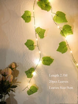 Ivy Eucalyptus Leaves Garland Led String Fairy Lights