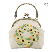 DIY Make Your Own Embroidery Handbag with Handle and Sling Chain