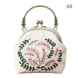 DIY Make Your Own Embroidery Handbag with Handle and Sling Chain