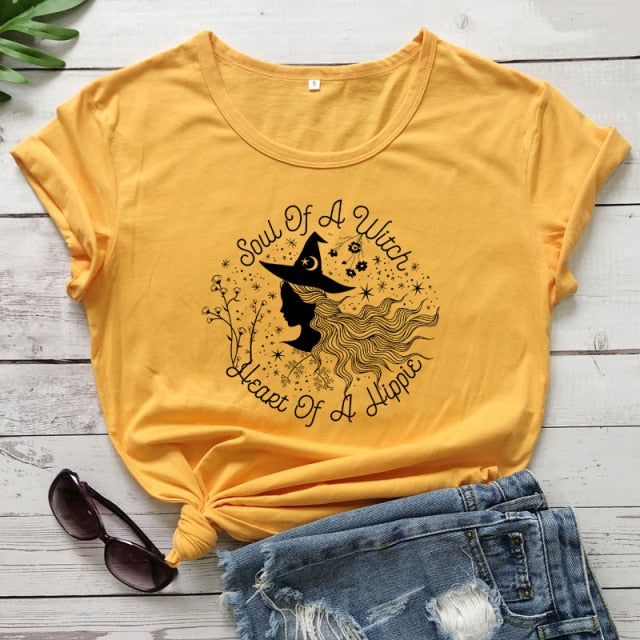 Soul Of A Witch Heart Of A Hippie T-shirt