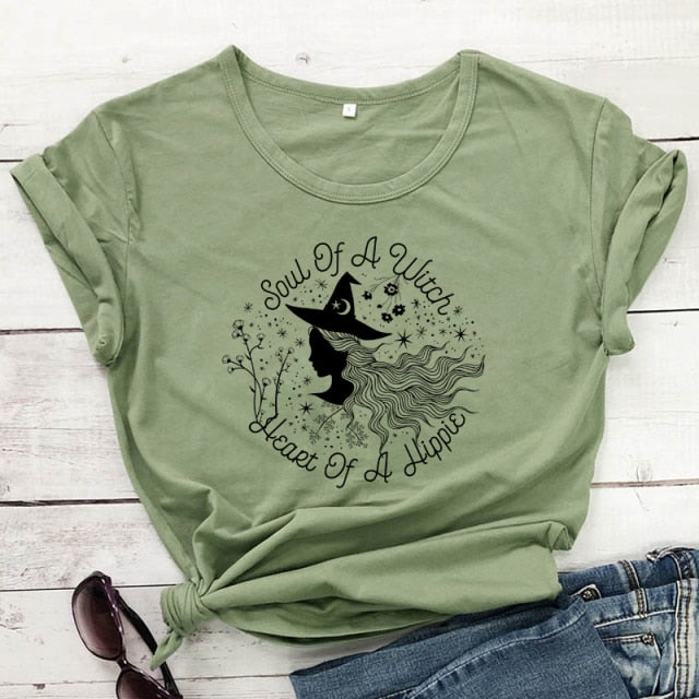 Soul Of A Witch Heart Of A Hippie T-shirt