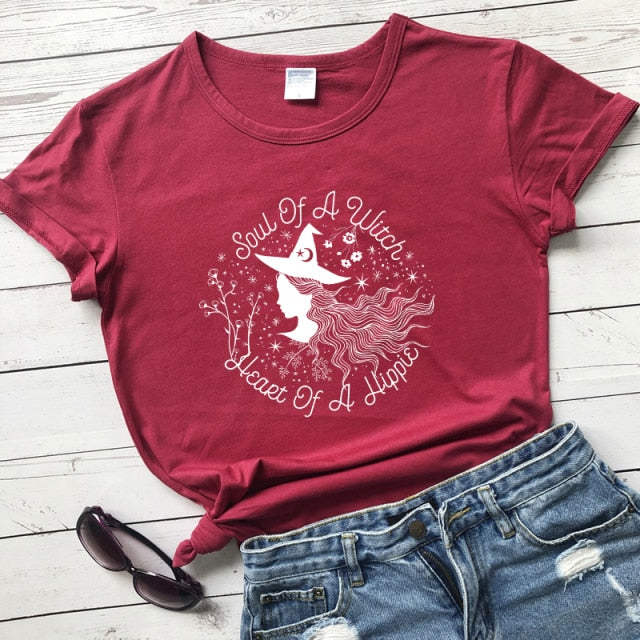 Soul Of A Witch Heart Of A Hippie T-shirt