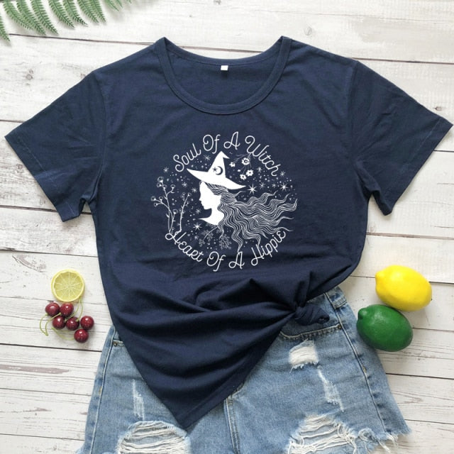 Soul Of A Witch Heart Of A Hippie T-shirt