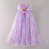 Ice Princess Girls Sequin Capes Cloak