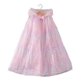 Ice Princess Girls Sequin Capes Cloak