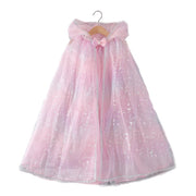 Ice Princess Girls Sequin Capes Cloak
