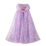 Ice Princess Girls Sequin Capes Cloak