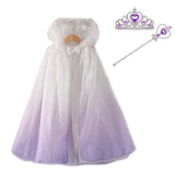 Ice Princess Girls Sequin Capes Cloak