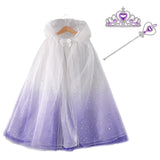 Ice Princess Girls Sequin Capes Cloak