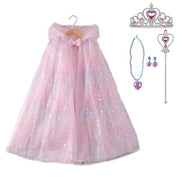 Ice Princess Girls Sequin Capes Cloak