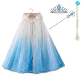 Ice Princess Girls Sequin Capes Cloak