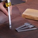 Leather Craft Tools Kit Hand Sewing Stitching Punch Carving Work Saddle Set Accessories DIY Tool Set