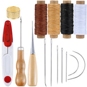 Leather Craft Tools Kit Hand Sewing Stitching Punch Carving Work Saddle Set Accessories DIY Tool Set