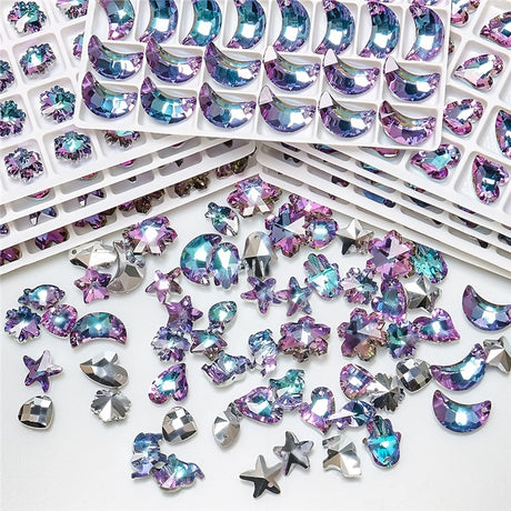Violet Rainbow Jewellery Making Glass Crystals