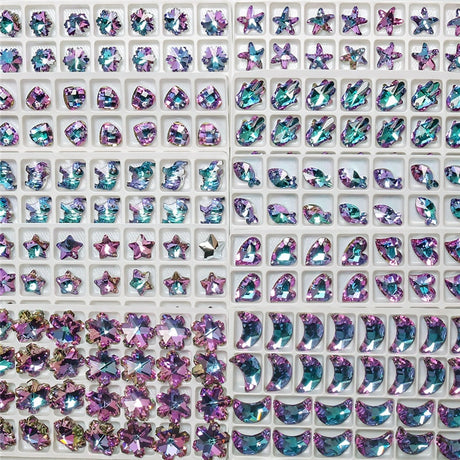 Violet Rainbow Jewellery Making Glass Crystals