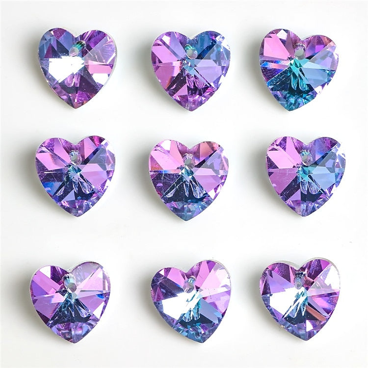 Violet Rainbow Jewellery Making Glass Crystals