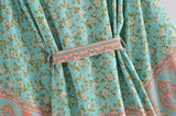 Boho Vintage Batwing Sleeves Short Kimono