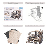 Marble Night City DIY Wooden Model Kits Assembly Toy