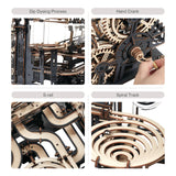 Marble Night City DIY Wooden Model Kits Assembly Toy