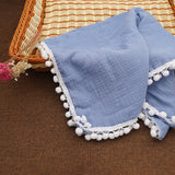 Organic Cotton Muslin Baby Bath Towel Newborn Swaddle Wrap