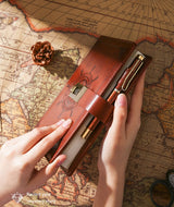 Sailor Sam's Secret Travel Journal Faux Leather Notebook with Passcode Lock