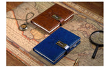 Sailor Sam's Secret Travel Journal Faux Leather Notebook with Passcode Lock