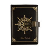 Sailor Sam's Secret Travel Journal Faux Leather Notebook with Passcode Lock