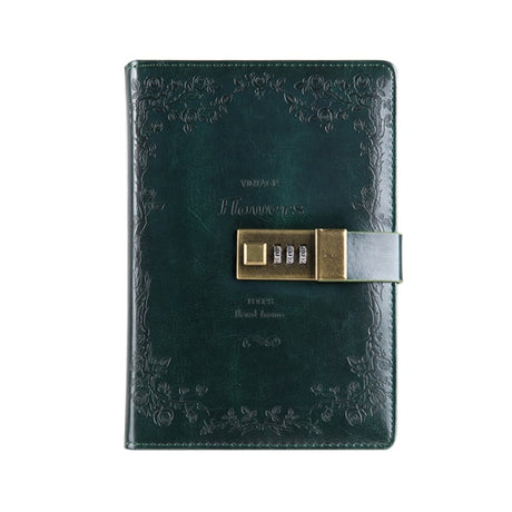 Sailor Sam's Secret Travel Journal Faux Leather Notebook with Passcode Lock