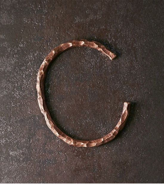 Handcrafted Hammered Copper Bracelet