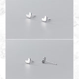 Teeny Tiny Love Heart Stud Earrings 925 Sterling Silver