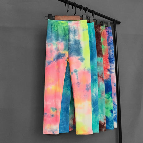Tie Dye Graffiti Kids Leggings 2-11 Years