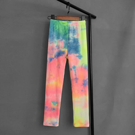 Tie Dye Graffiti Kids Leggings 2-11 Years