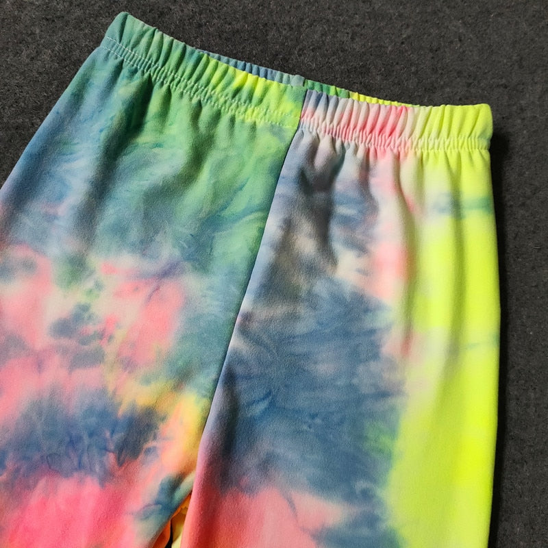 Tie Dye Graffiti Kids Leggings 2-11 Years