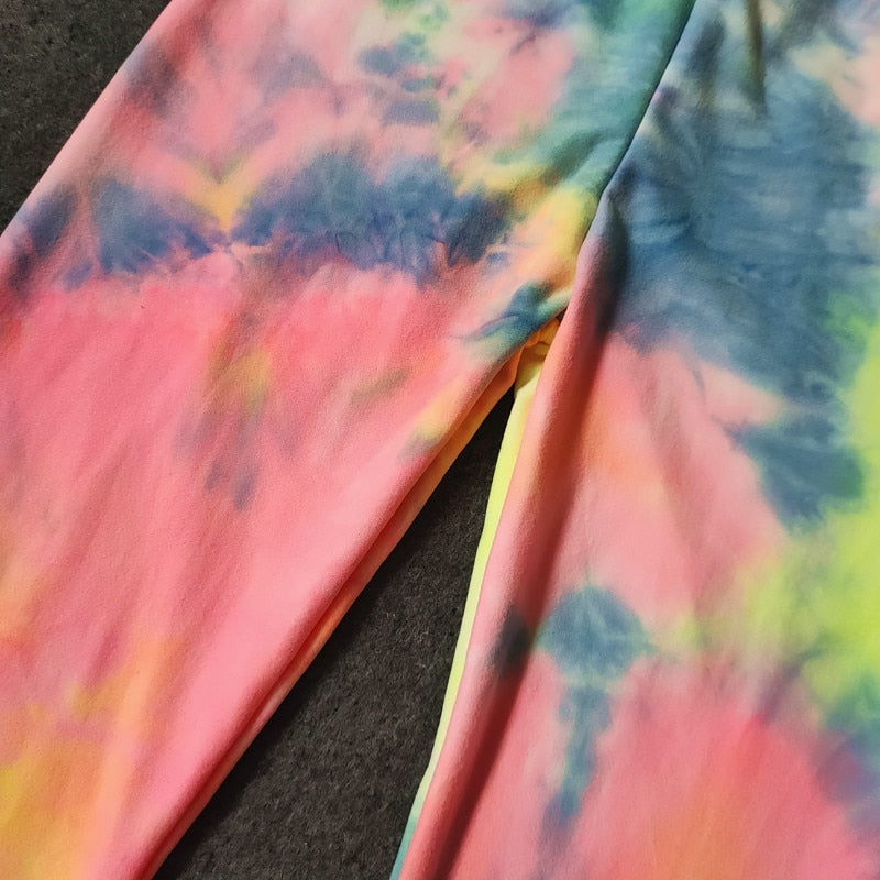 Tie Dye Graffiti Kids Leggings 2-11 Years