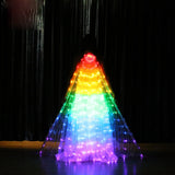 LED Isis Wings Belly Dance Performance Accessory With Sticks and Bag