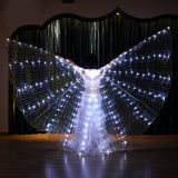 LED Isis Wings Belly Dance Performance Accessory With Sticks and Bag
