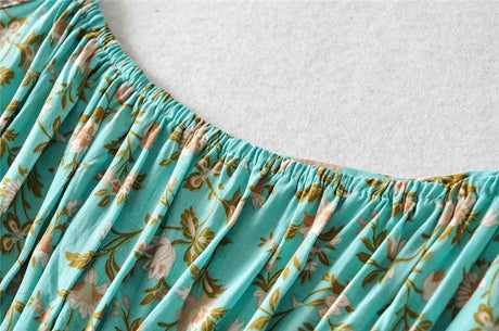 Two Piece Pale Mint Green Boho Wide Leg Pant & Matching Camis Set