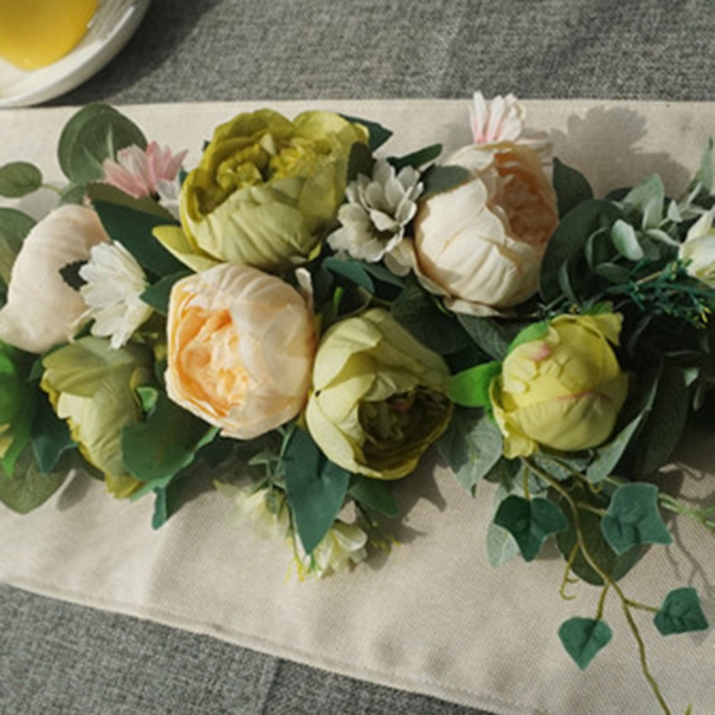 Rose Peony Garlands Artificial Flower Wreaths
