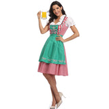 Oktoberfest Beer Maiden Costume Dirndl Plaid Beer Fest Hansel and Gretel