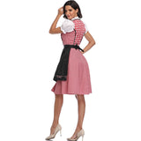 Oktoberfest Beer Maiden Costume Dirndl Plaid Beer Fest Hansel and Gretel