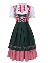Oktoberfest Beer Maiden Costume Dirndl Plaid Beer Fest Hansel and Gretel