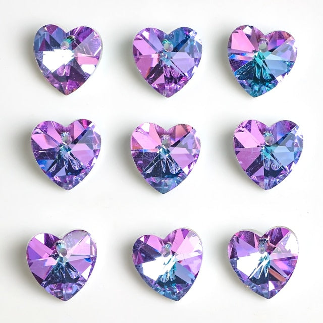 Violet Rainbow Jewellery Making Glass Crystals