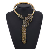 Glass Crystal Open Chokers Necklaces