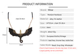 Mother of Dragons Black and Gold Dragon Pendant Necklace