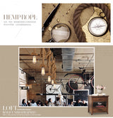 Hemp Rope Pendant Lights Industrial Hanging Lamp Light Fixtures